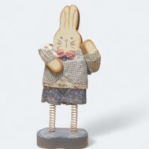 Rustic Spring Time Wooden Bunny